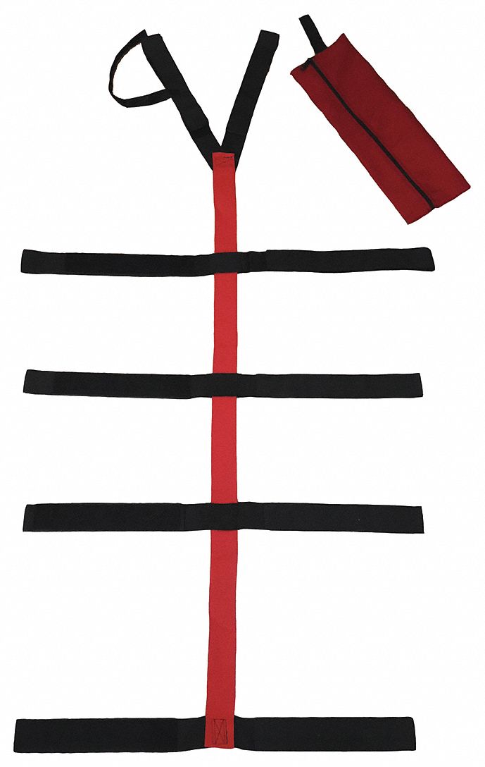 Strap System: 5 ft, Polypropylene, Multi-Color