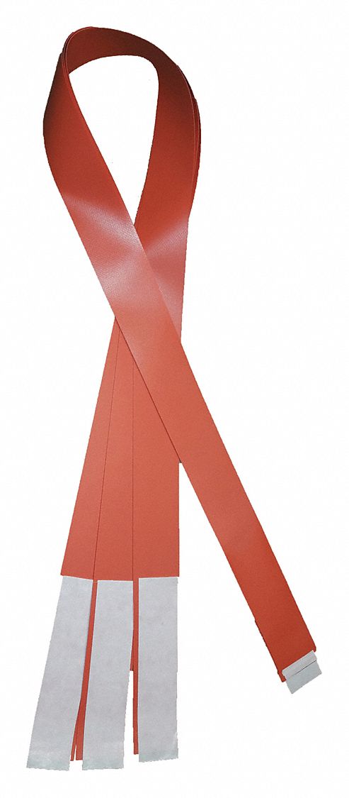 Strap: 5 ft, Vinyl, Orange