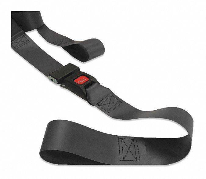 Strap, Black, 3 ft. L, Impervious Vinyl