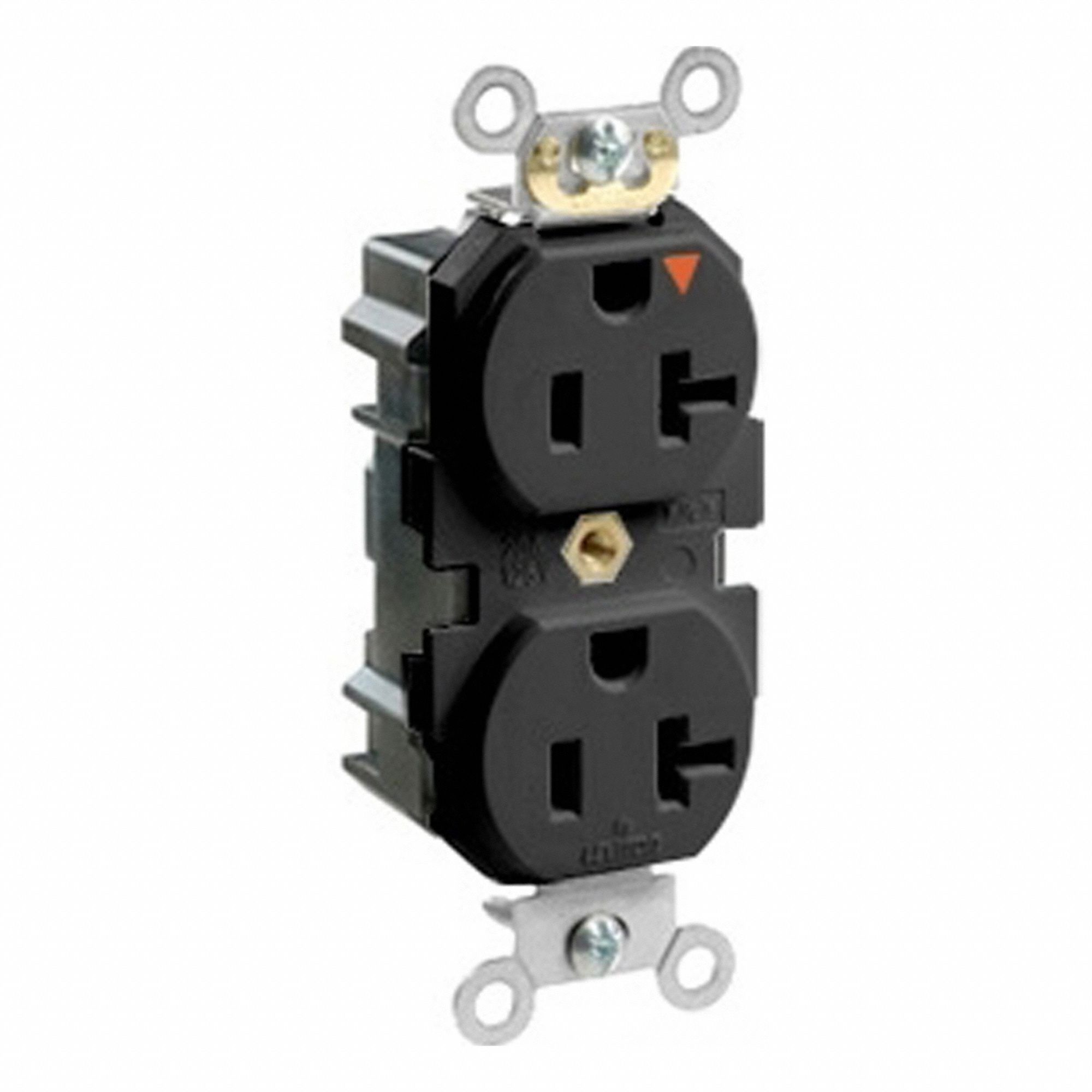 Lev-Lok IG Rec 20A 125V TR Blk