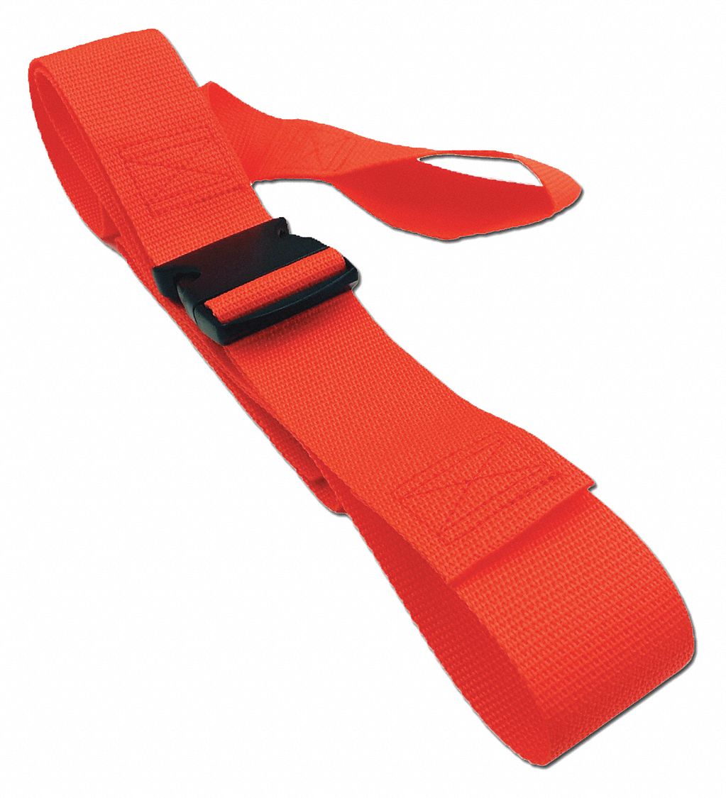 Moore Medical Stretcher/backboard Straps 5 Loop-lok 2 Piece Nylon Orange Each 