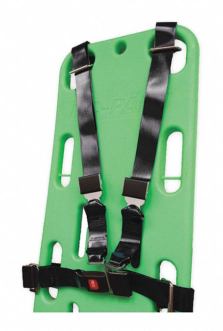 Strap System: 7 ft, Polyester, Push Button, Black