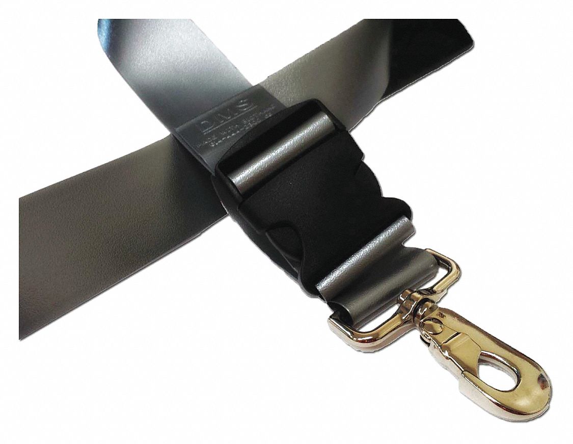 Plastic Side Release Buckle Strap w/ Metal Swivel Speed Clip Ends, 7ft