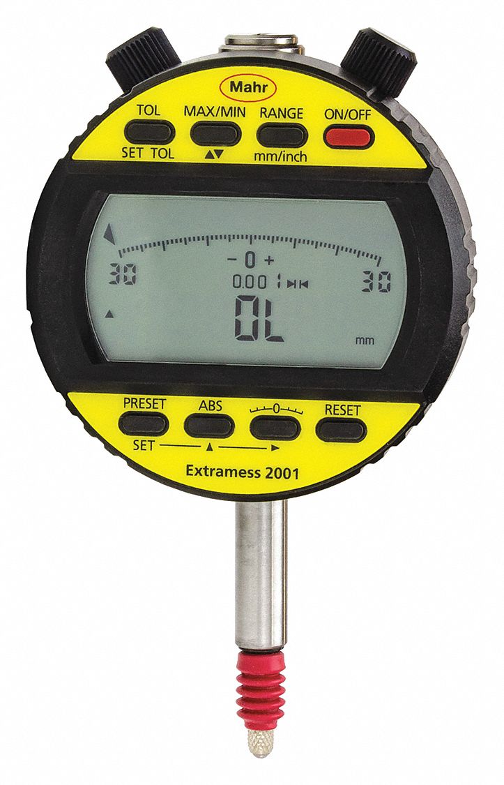 Mahr 0 in to 0 035 in 0 to 0 9 mm range ip54 digital comparator