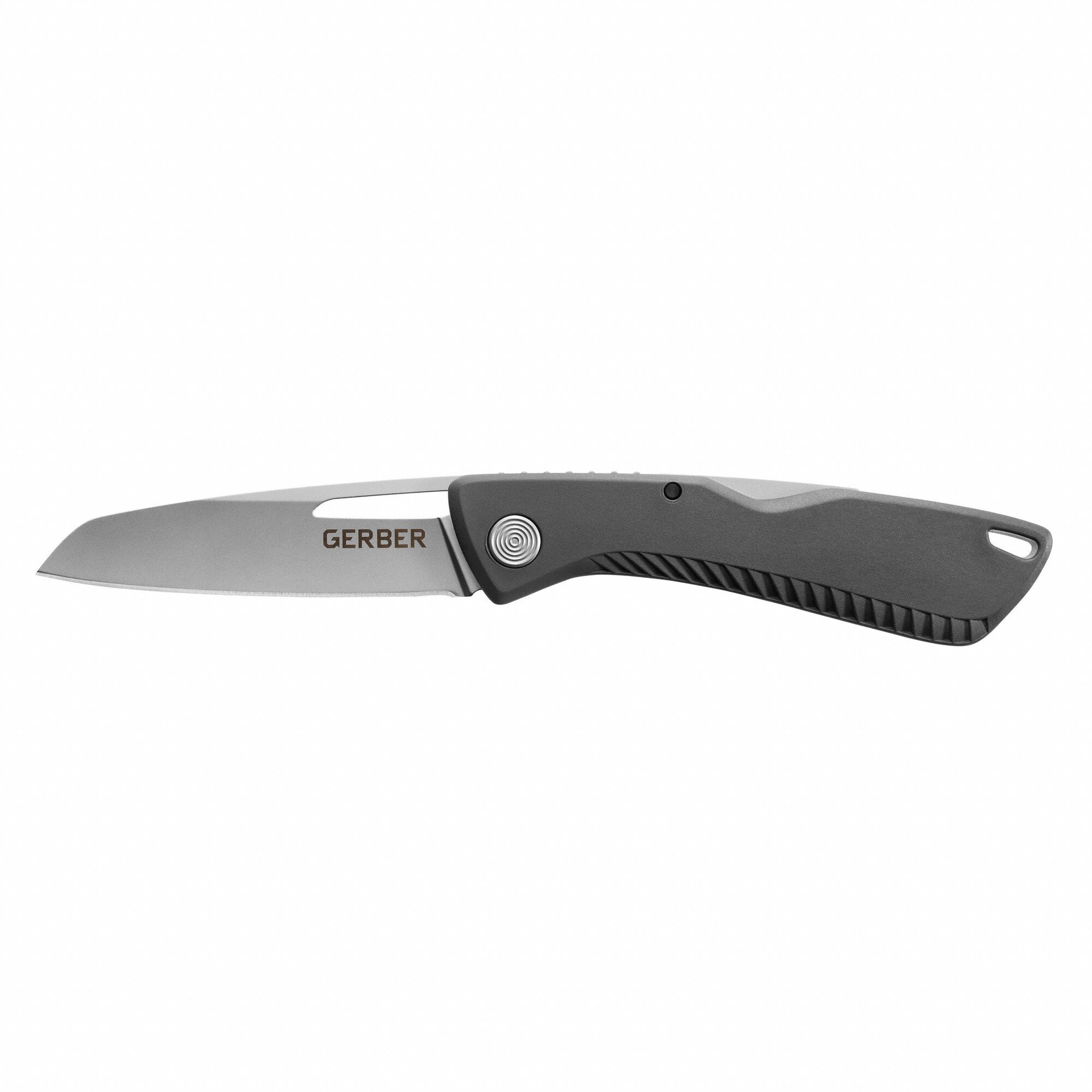 Folding Knife: 3 1/4 in Blade Lg, 4 1/2 in Closed Lg, 7 3/4 in Overall Lg, Plastic, Straight