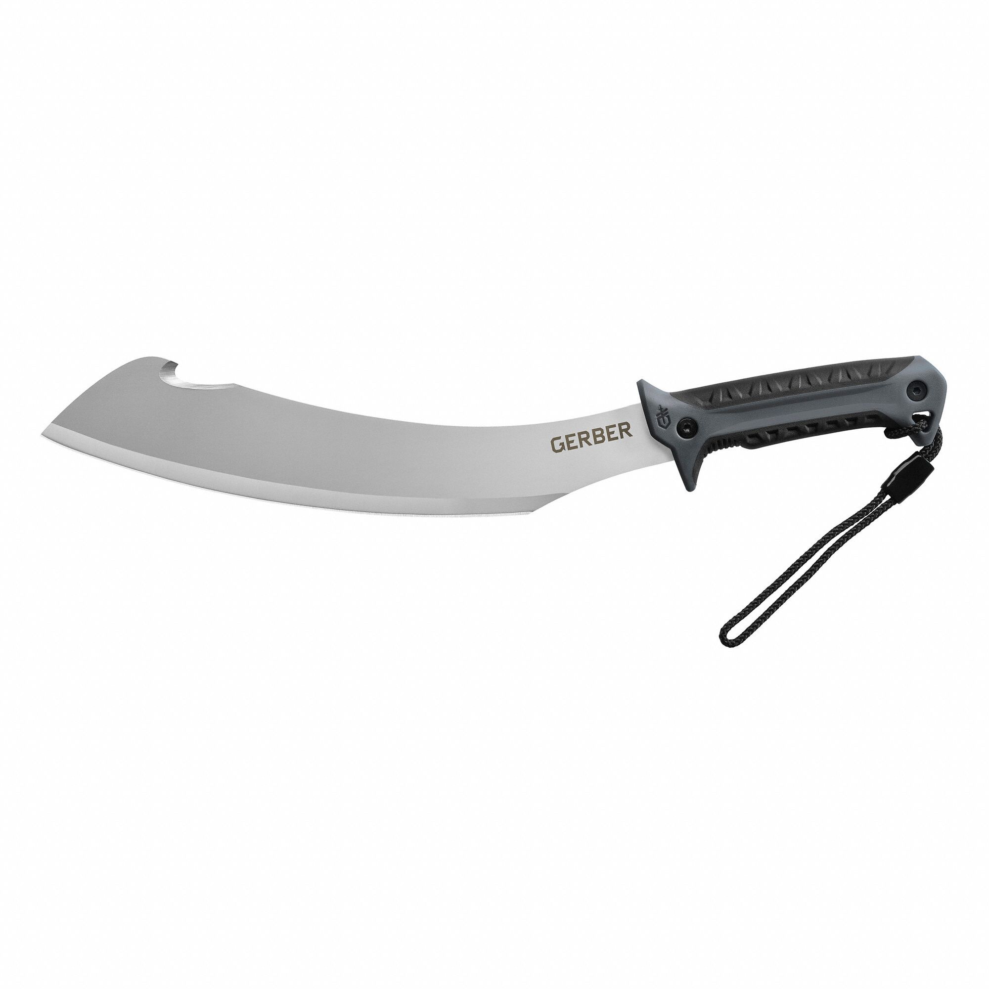 GERBER Machete, Stainless Steel, 13 in Cutting Edge Length, Rubber