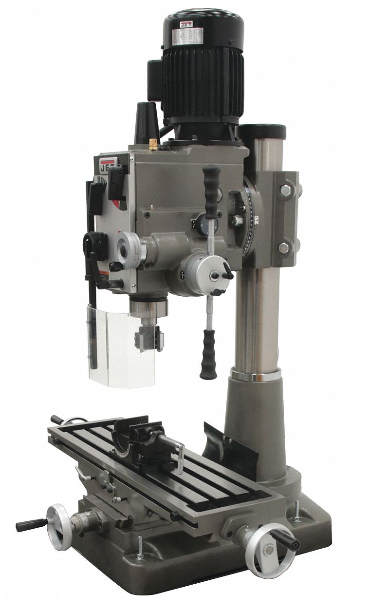JET Mill Drill Machine, Phase 1, Swing 21 7/8 in 446M47JMD45GHPF Grainger