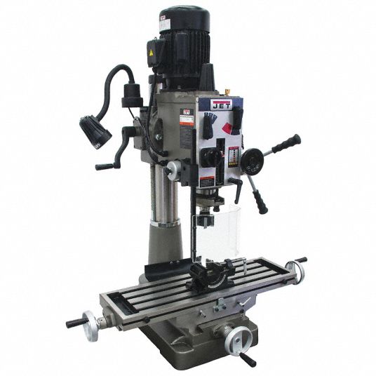 JET, R8, 21 7/8 in Swing, Mill Drill Machine - 446M48|JMD-45GHPF - Grainger