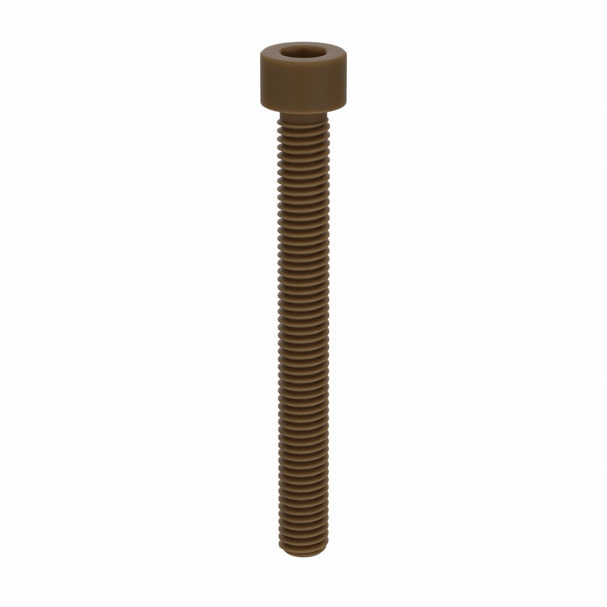 Socket Head Cap Screw: #10-32 Thread Size, 1 3/4 in Lg, Std, Plain, PEEK, Not Graded, 10 PK
