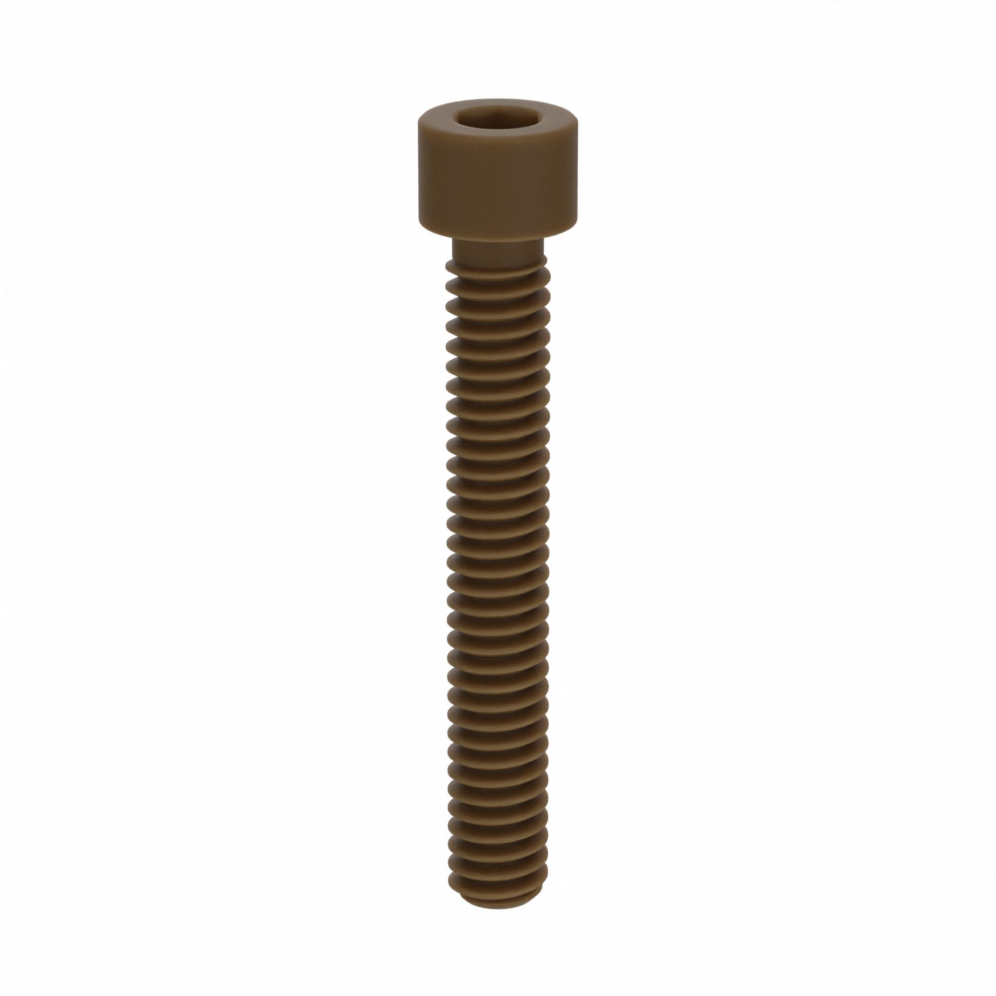 Socket Head Cap Screw: 1/4"-20 Thread Size, 1 3/4 in Lg, Std, Plain, PEEK, Not Graded, 10 PK