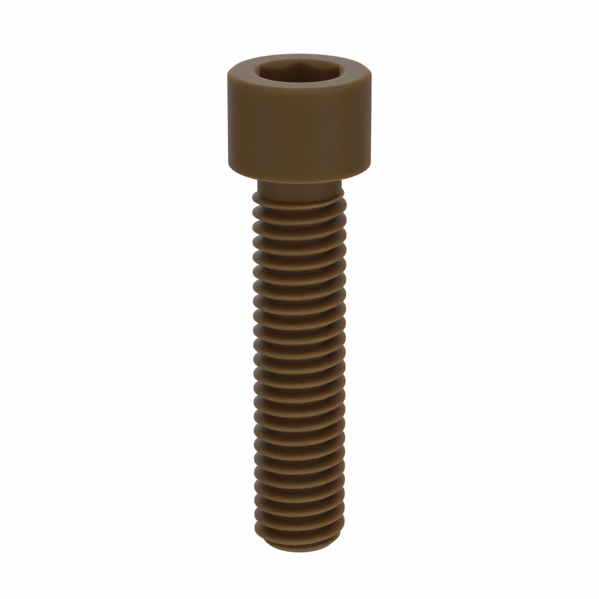 Socket Head Cap Screw: 3/8"-16 Thread Size, 1 5/8 in Lg, Std, Plain, PEEK, Not Graded, 10 PK