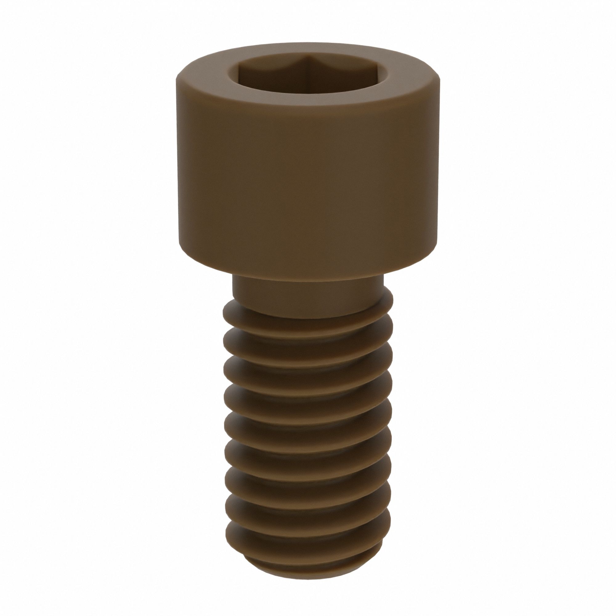 Socket Head Cap Screw: 5/16"-18 Thread Size, 5/8 in Lg, Std, Plain, PEEK, Not Graded, 10 PK