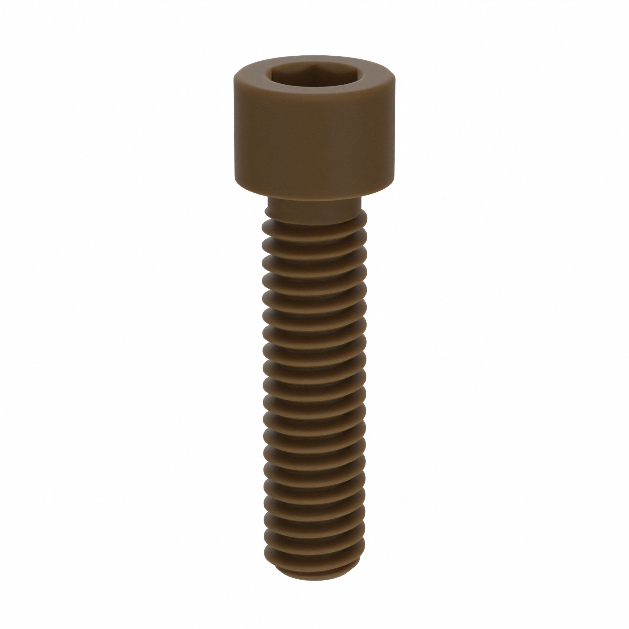 Socket Head Cap Screw: 5/16"-18 Thread Size, 1 1/4 in Lg, Std, Plain, PEEK, Not Graded, 10 PK