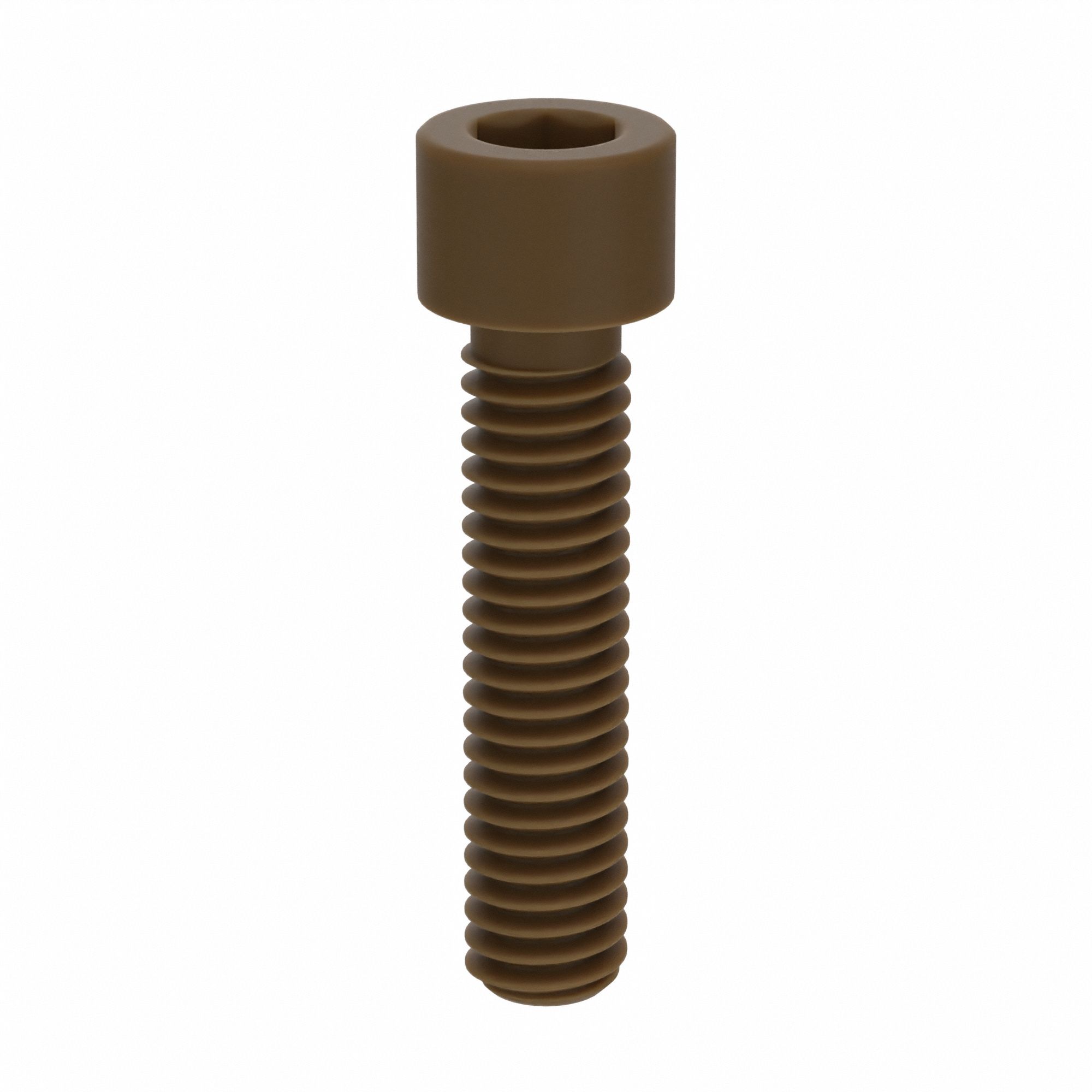 Socket Head Cap Screw: 5/16"-18 Thread Size, 1 3/8 in Lg, Std, Plain, PEEK, Not Graded, 10 PK