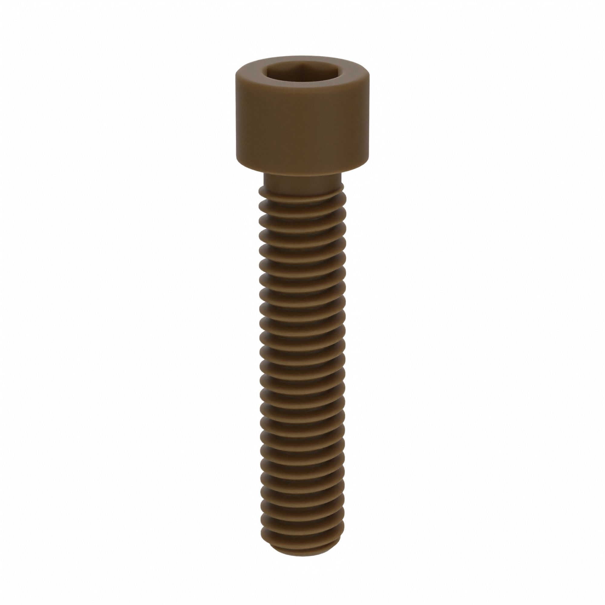 Socket Head Cap Screw: 5/16"-18 Thread Size, 1 1/2 in Lg, Std, Plain, PEEK, Not Graded, 10 PK