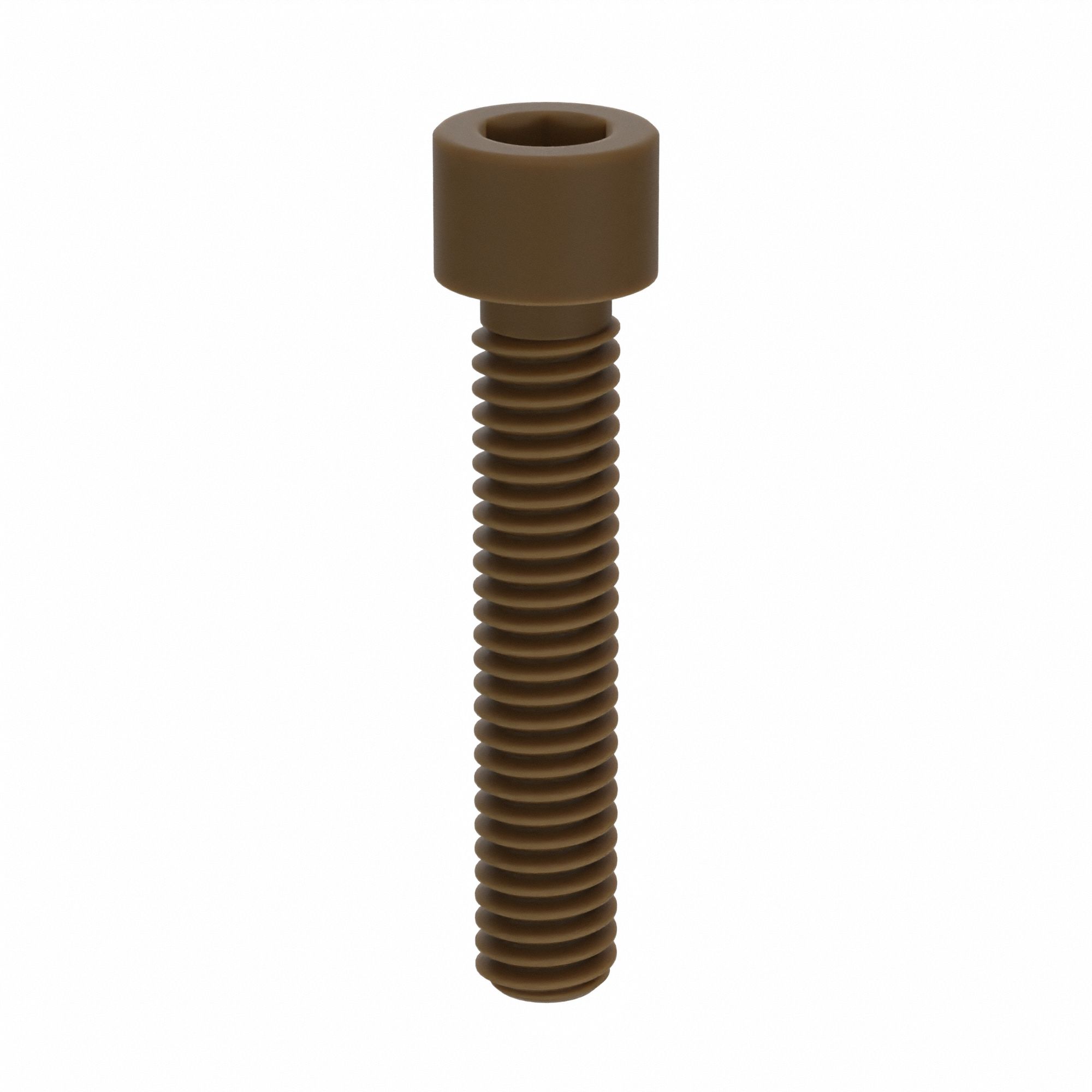 Socket Head Cap Screw: 5/16"-18 Thread Size, 1 5/8 in Lg, Std, Plain, PEEK, Not Graded, 10 PK