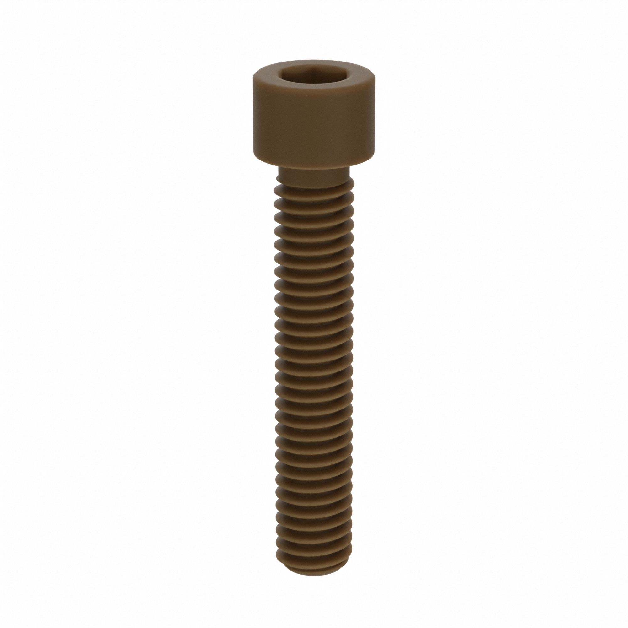 Socket Head Cap Screw: 5/16"-18 Thread Size, 1 3/4 in Lg, Std, Plain, PEEK, Not Graded, 10 PK