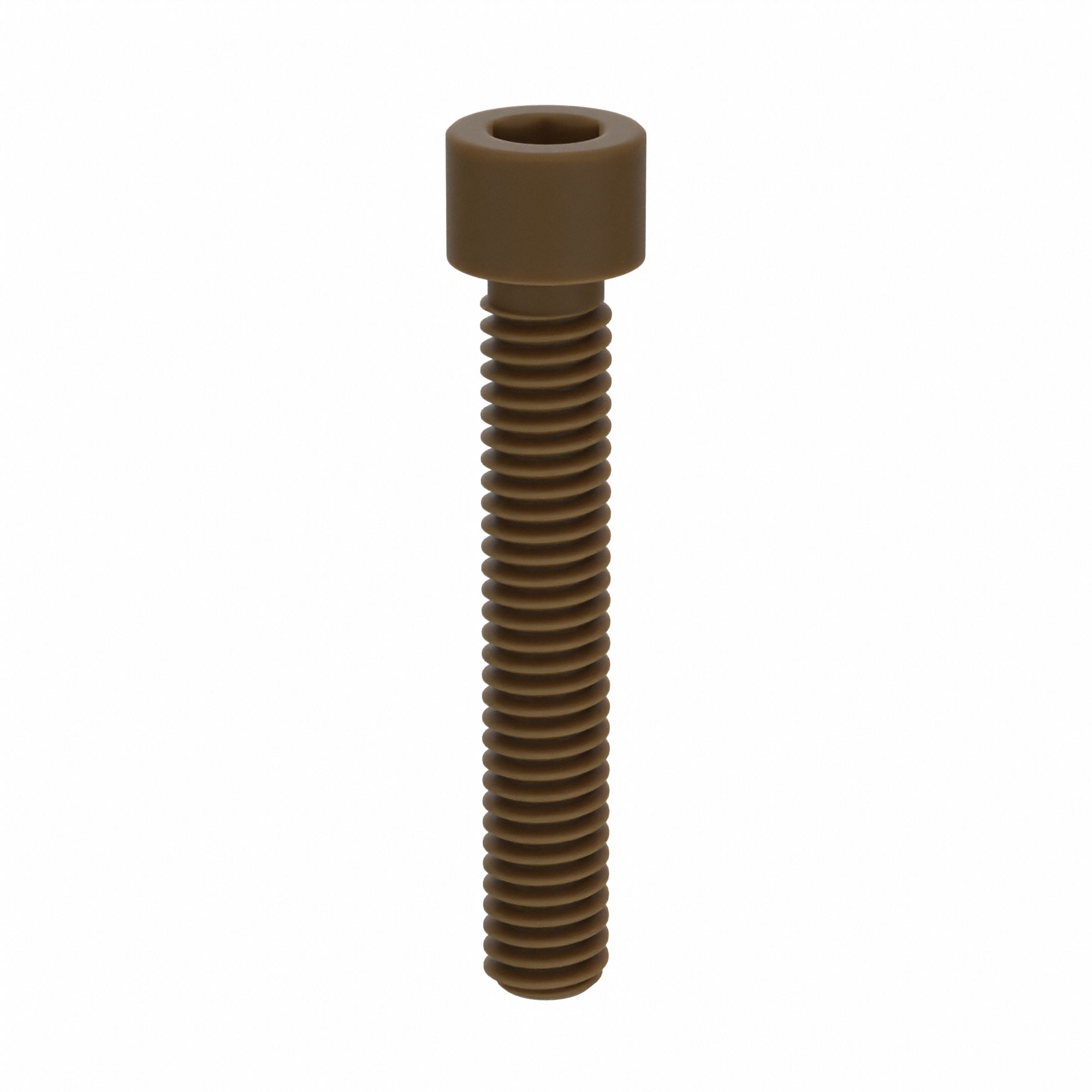 Socket Head Cap Screw: 5/16"-18 Thread Size, 1 7/8 in Lg, Std, Plain, PEEK, Not Graded, 10 PK