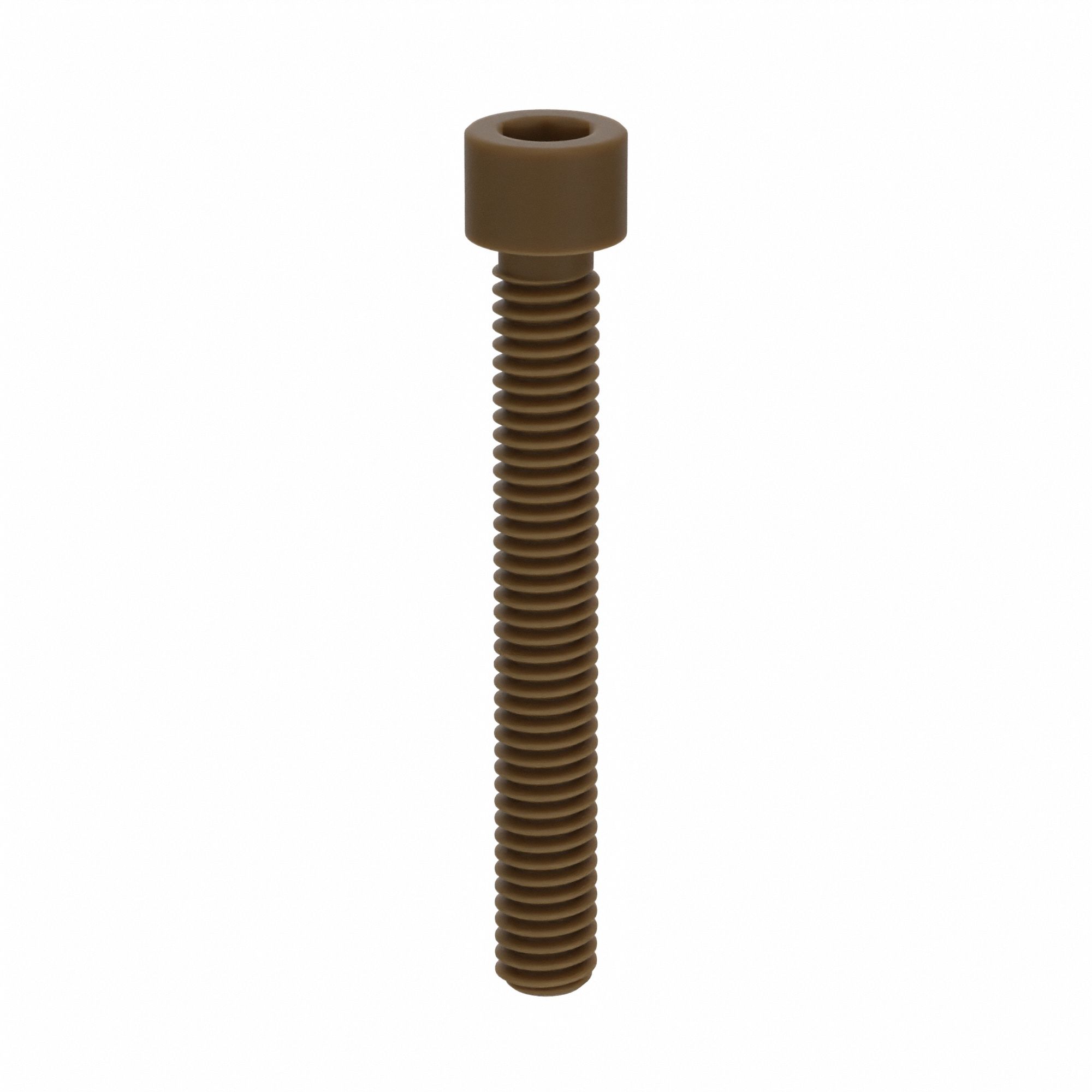 Socket Head Cap Screw: 5/16"-18 Thread Size, 2 3/8 in Lg, Std, Plain, PEEK, Not Graded, 10 PK