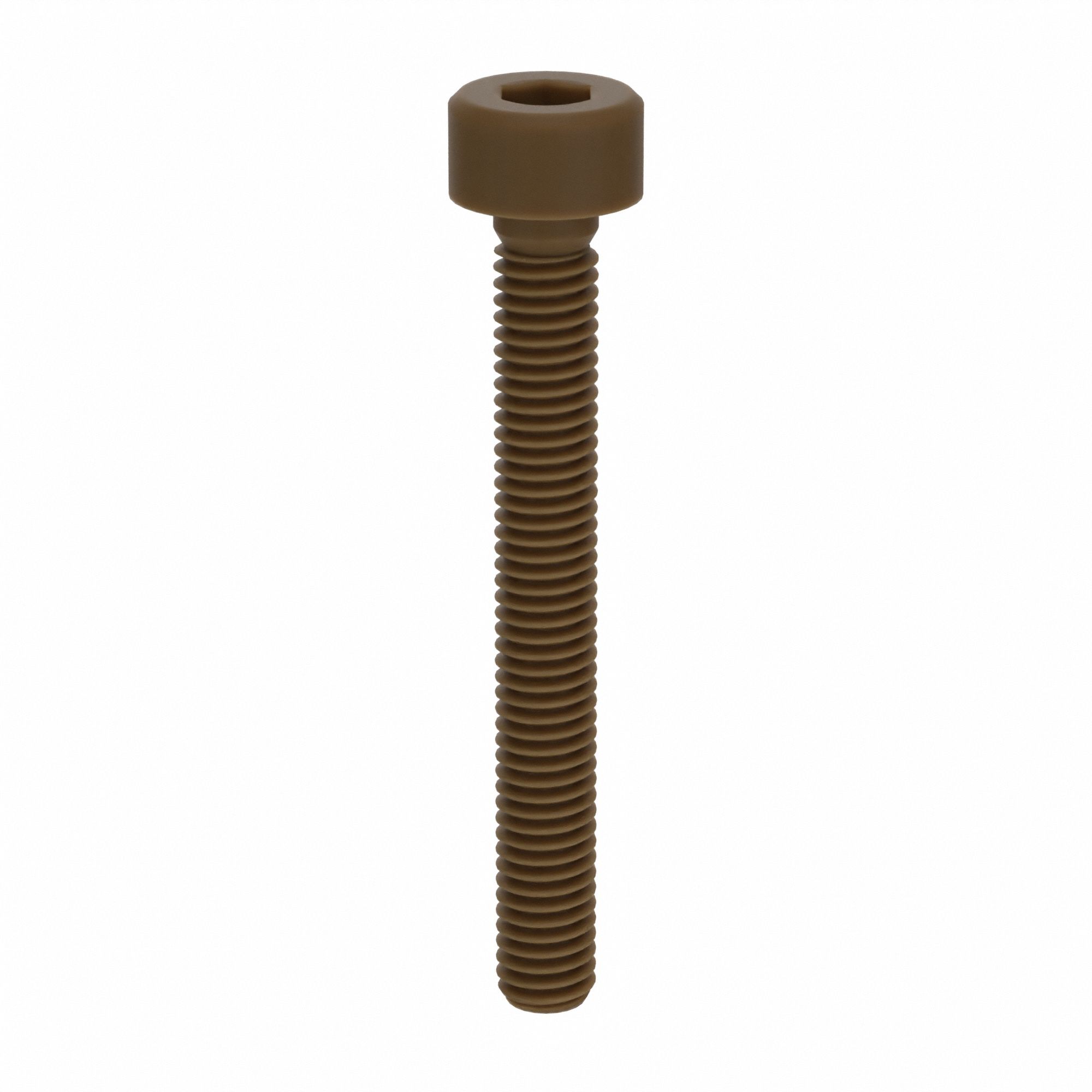 Socket Head Cap Screw: M3x0.50 Thread Size, 25 mm Lg, Std, Plain, PEEK, Not Graded, 10 PK