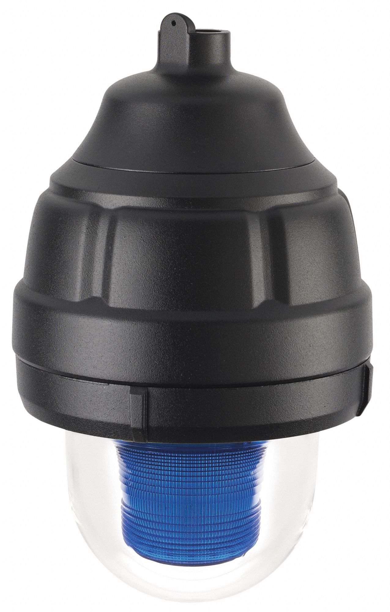 Strobe Light: 24V DC, 11 3/8 in Overall Ht, 8 13/16 in Overall Dia, Blue
