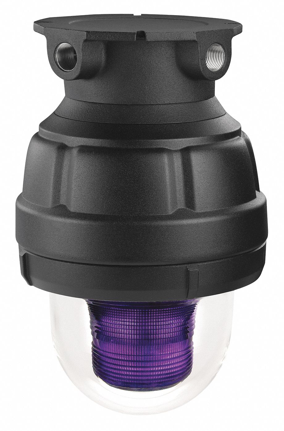 Strobe Light: LED, 24V DC, 11 3/8 in Overall Ht, 8 13/16 in Overall Dia, Magenta