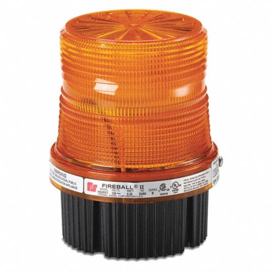 Federal Signal Warning Light Amber Strobe Tube 24v Dc 1 000 000 Candela 10 000 Hr Lamp Life 80 447d Fb24st 024a Grainger