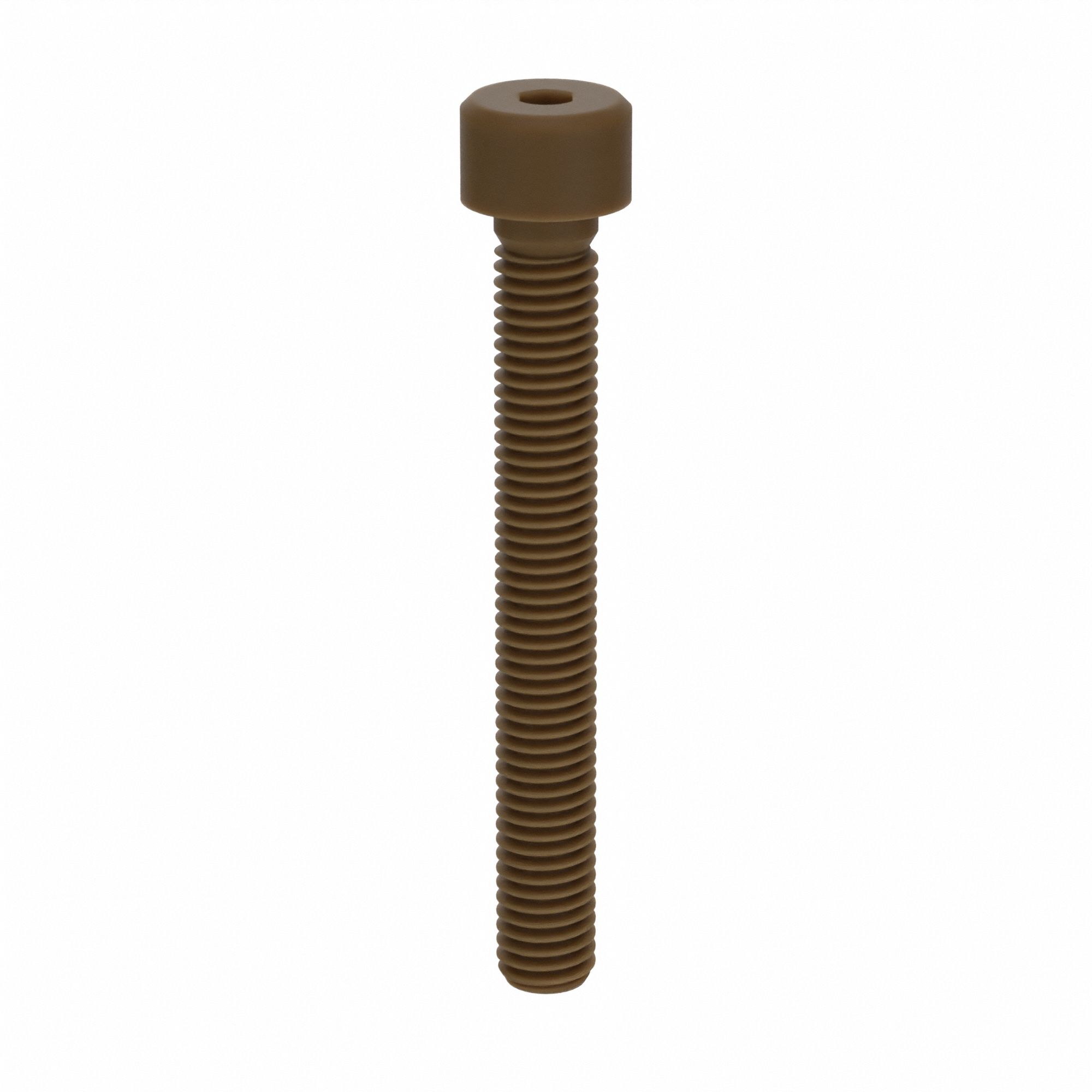 Socket Head Cap Screw: M8x1.25 Thread Size, 65 mm Lg, Std, Plain, PEEK, Not Graded, 10 PK