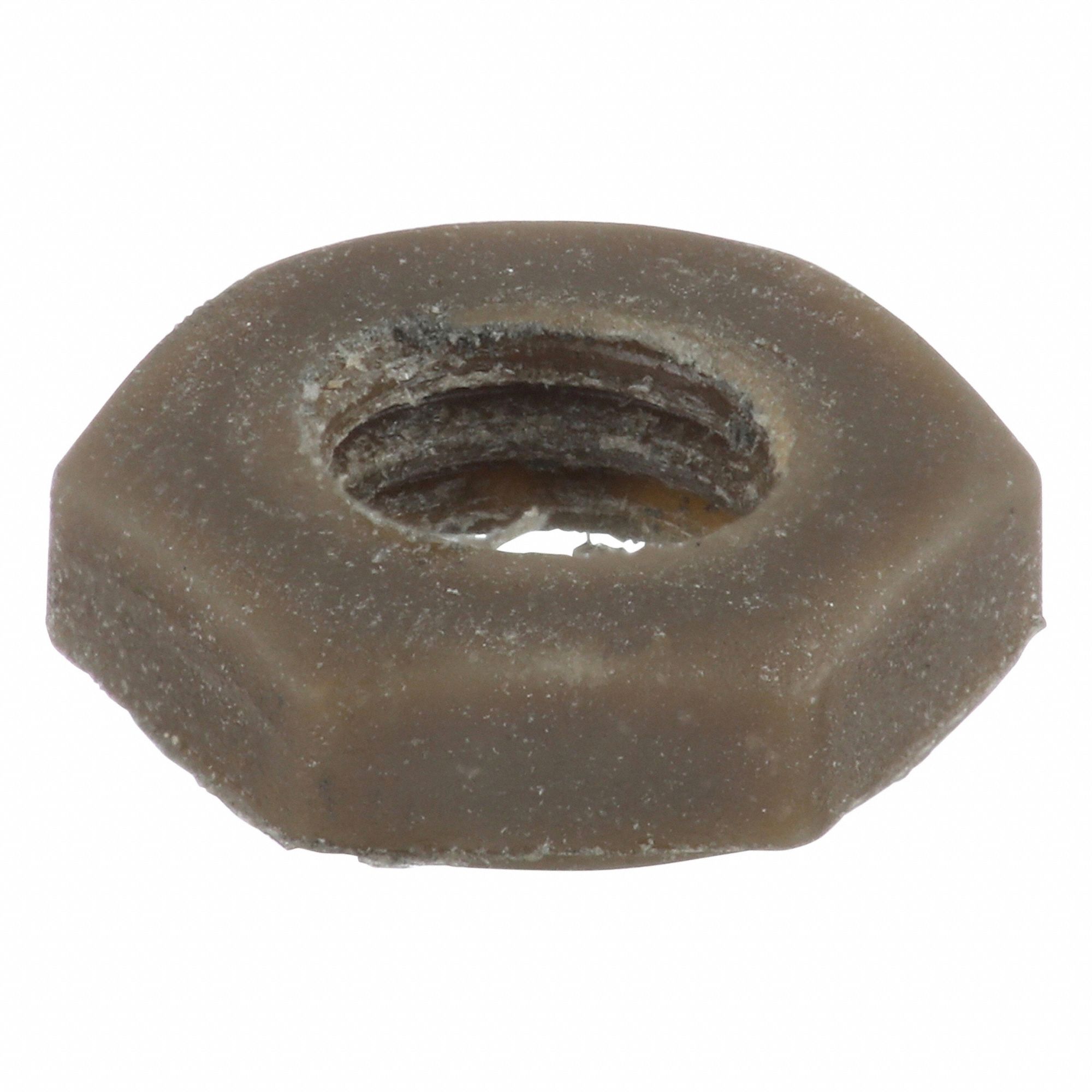 Hex Nut: Std Hex, M4x0.70 Thread, 7 mm Hex Wd, 3 mm Hex Ht, PEEK, Not Graded, Anodized, Std, 10 PK