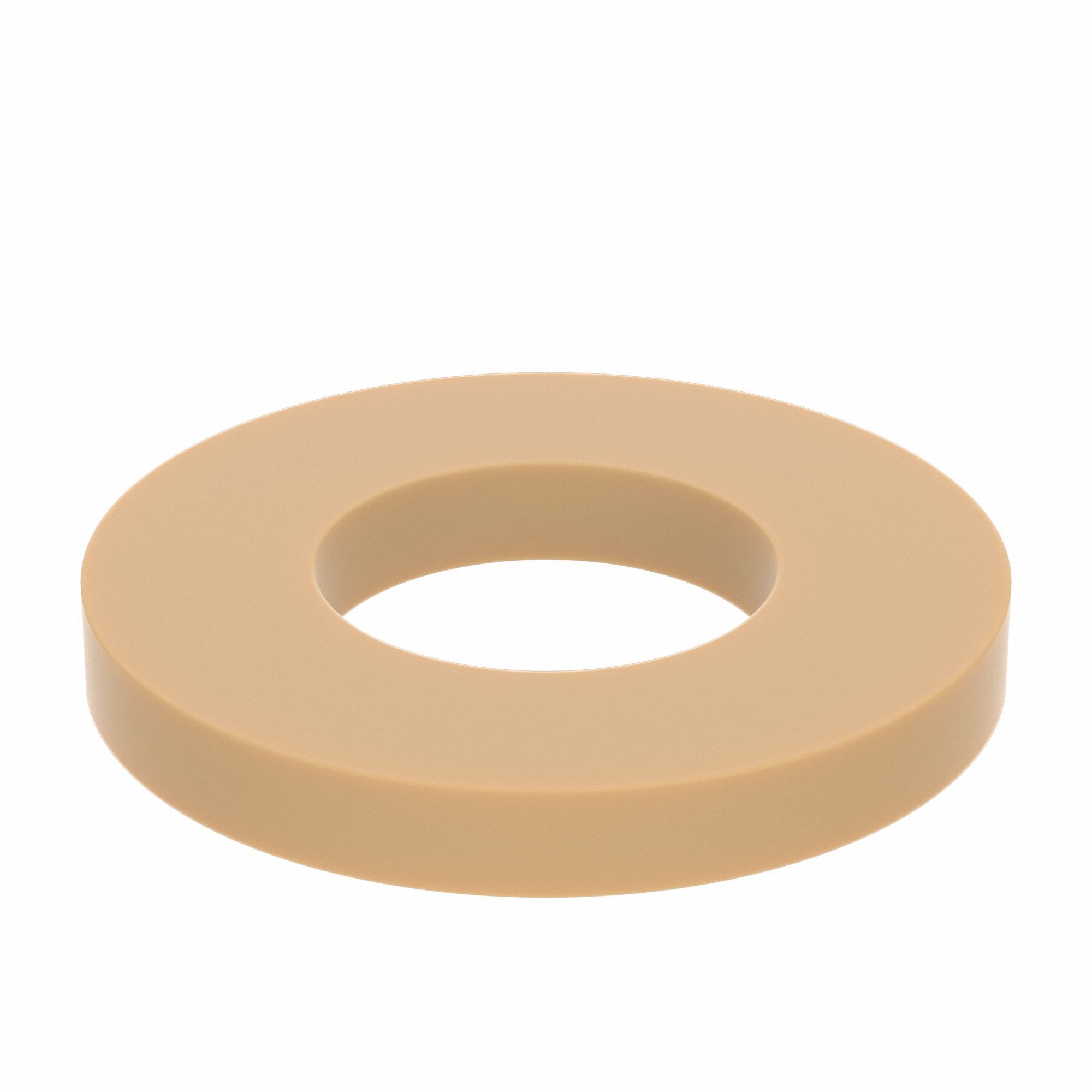 FLAT WASHER, FOR #10 SCREW, PEEK, PLAIN FINISH, 0.082 IN ID, ¾ IN OD, 10 PK