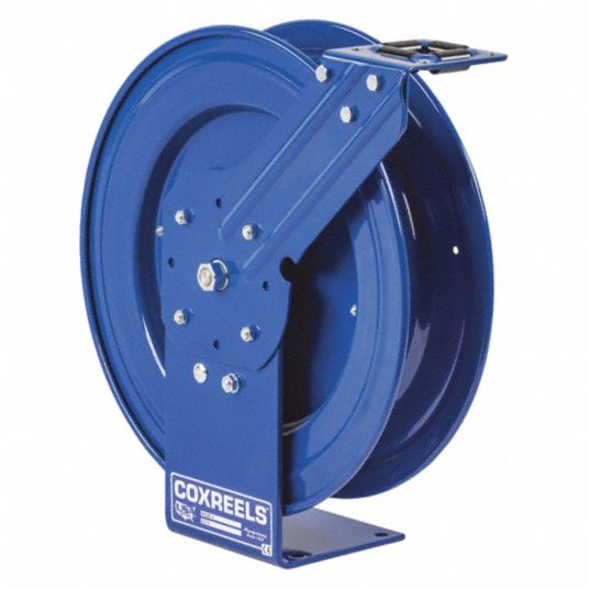 35 ft (3/8 in I.D.), 300 psi Max Op Pressure, Spring Return Hose Reel ...