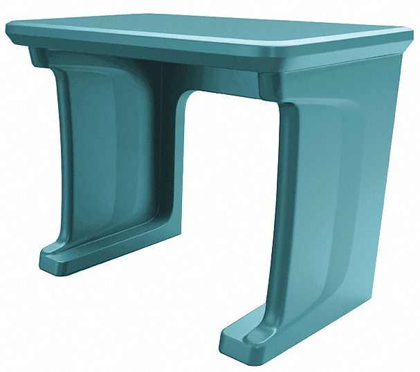 Freestanding Desk: Blue Gray, 29 in Overall Ht, 30 in Overall Wd, 24 in Overall Dp