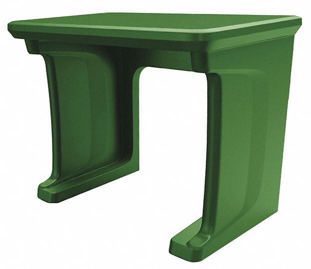 Freestanding Desk: Green, 29 in Overall Ht, 30 in Overall Wd, 24 in Overall Dp, Floor Mount