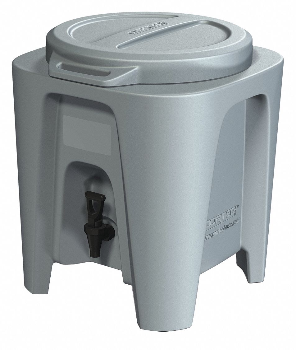 Beverage Dispenser, 18" W, Gray