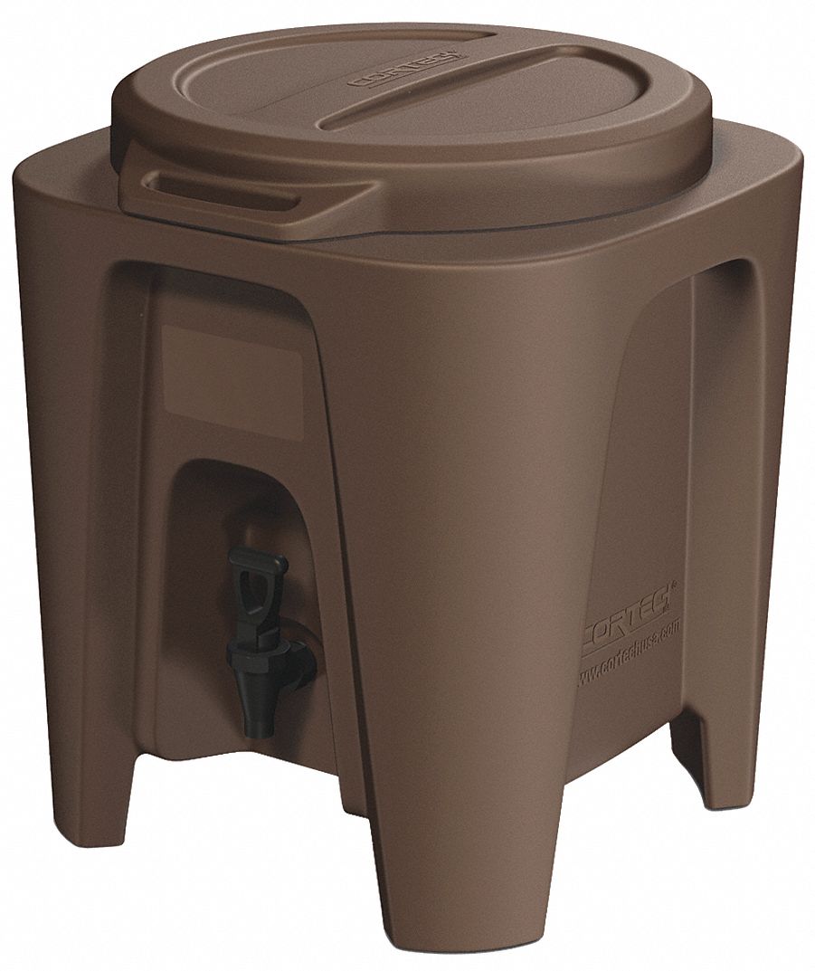 Beverage Dispenser, 18" W, Brown