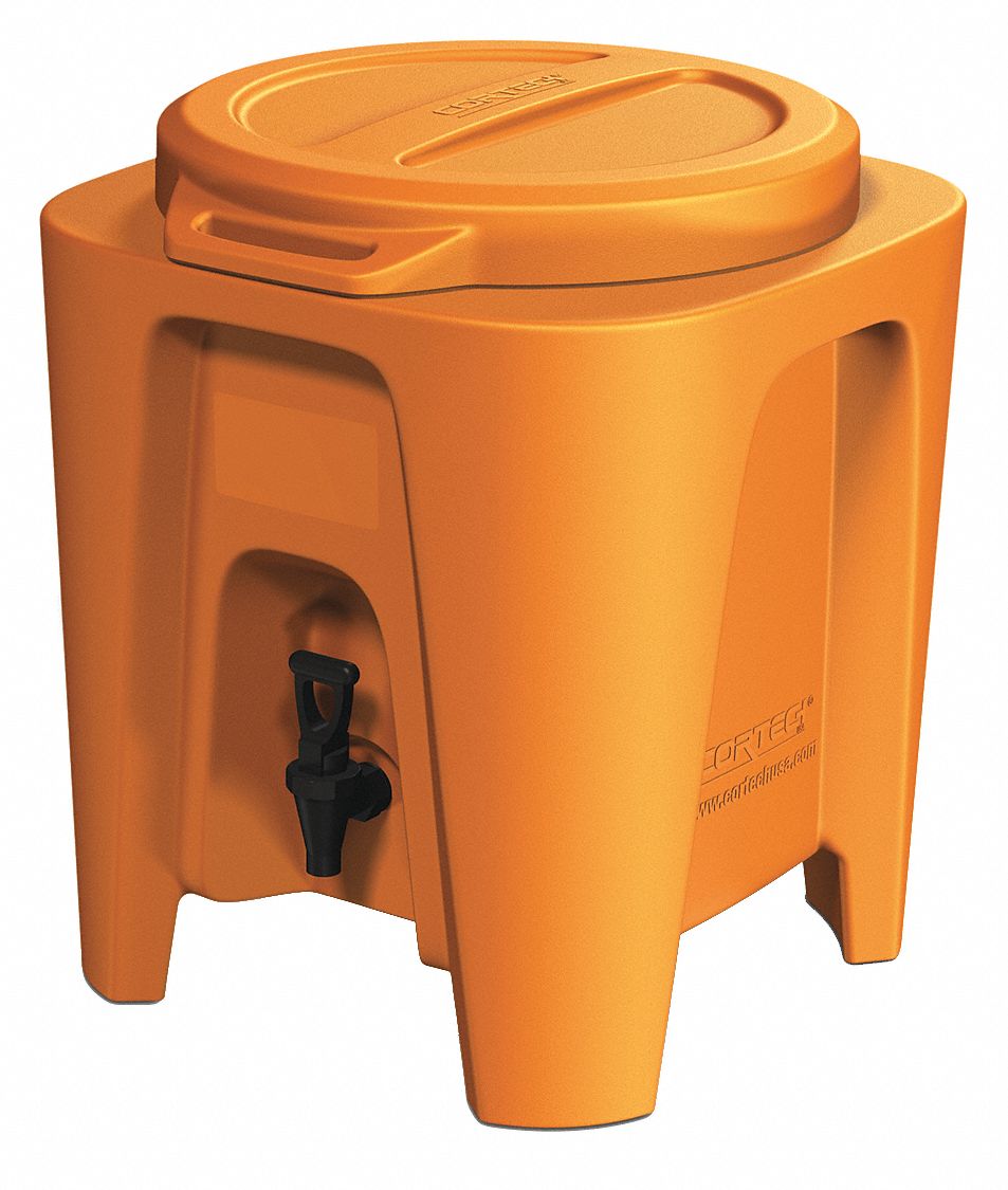 Beverage Dispenser, 18" W, Orange