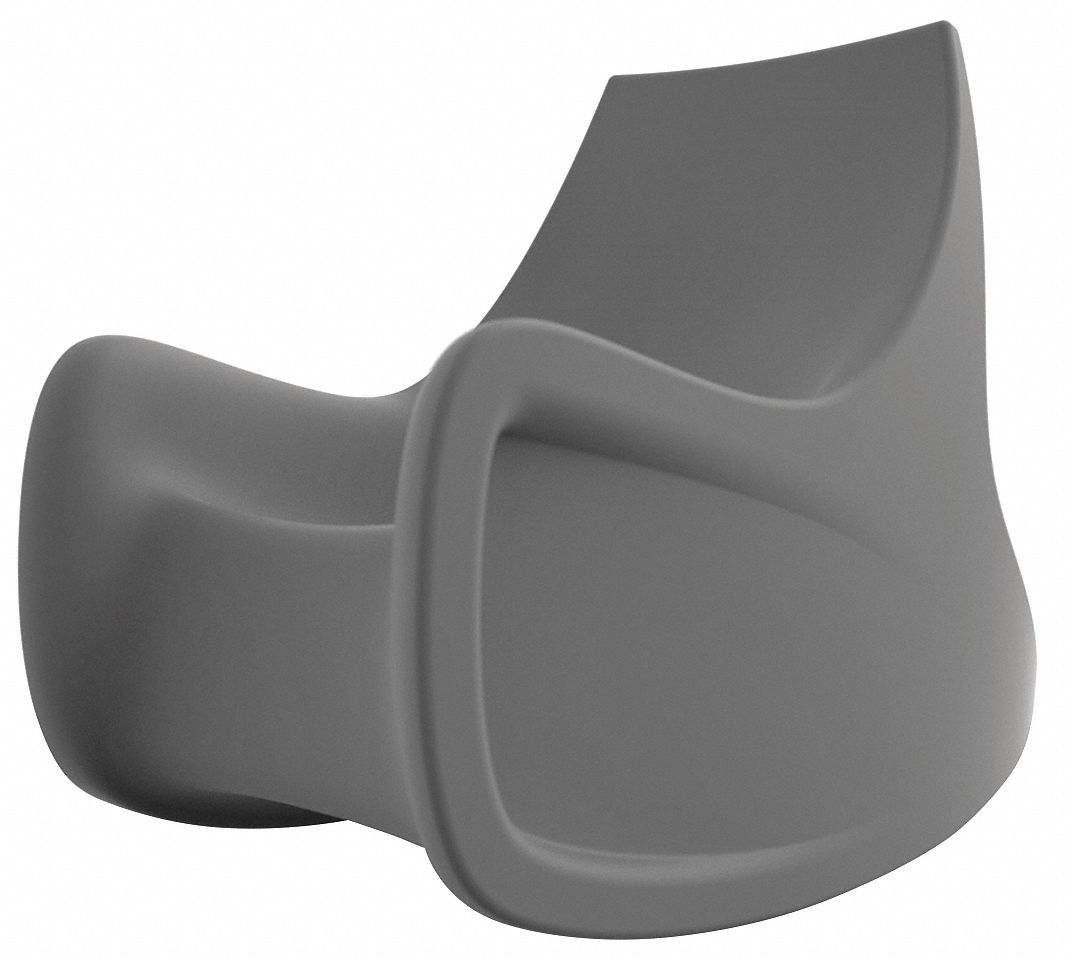 Rocking Chair: Gray Seat Color, Polyethylene Seat Material, Floor Mount, 1 Seats, ISO 22196