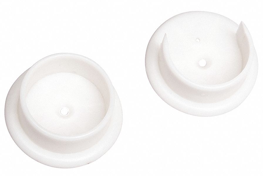 White White 1 Pack/Pole Sockets Plastic 1-3/8 in N 6568 Closet Pole Sockets