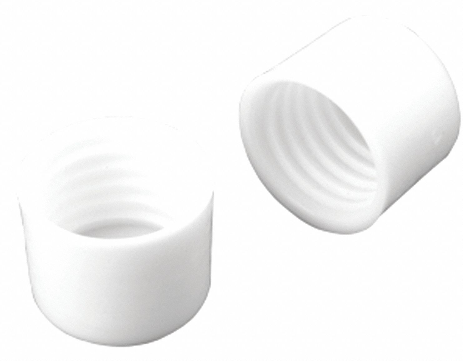 Closet Pole Cap: Plastic, 500 lb Load Capacity (Lb.), White, 1 1/4 in, 5.8 in, 2 PK