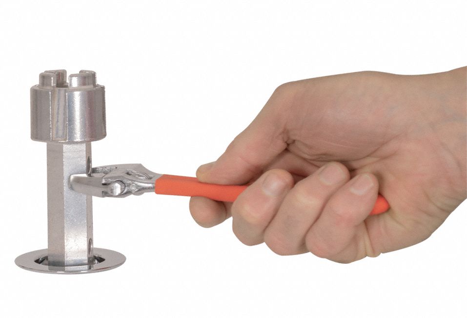 GRAINGER APPROVED Tub Drain Wrench, Metal, Overall Length 7.7 in, N/A