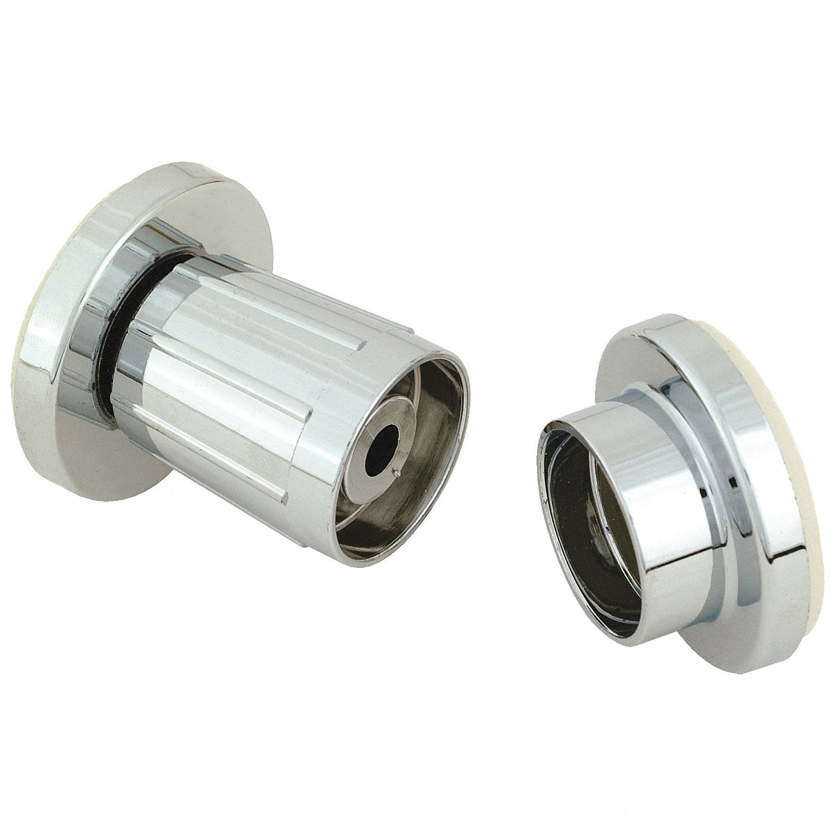 SHOWER ROD FLANGE: 15093, ZINC, 1¾ IN W, 1½ IN H, 1 PR