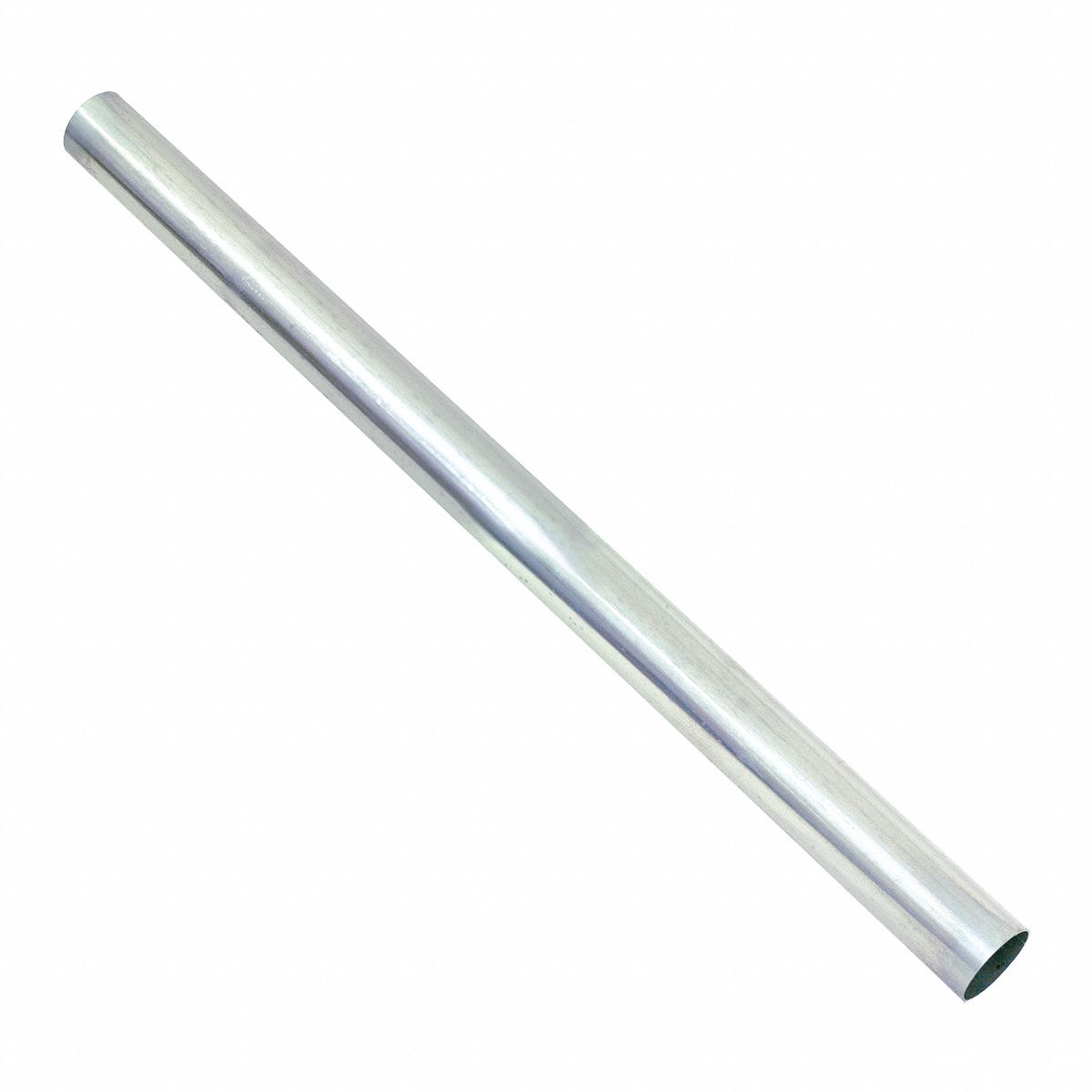 Shower Curtain Rod: 1 in Overall Wd, Aluminum, Polished