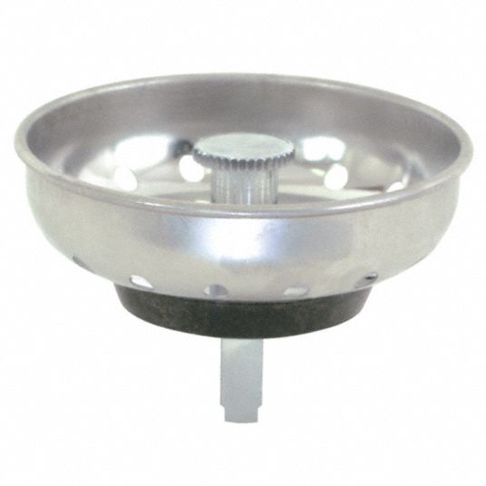 3 3/8 in Overall Dia, Stainless Steel, Strainer - 447M89|30053 - Grainger