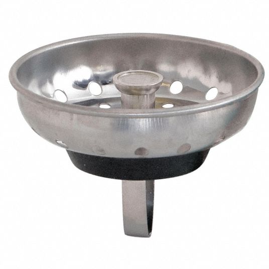 3 1/2 in Overall Dia, Stainless Steel, Strainer - 447M90|EZ-30054 ...