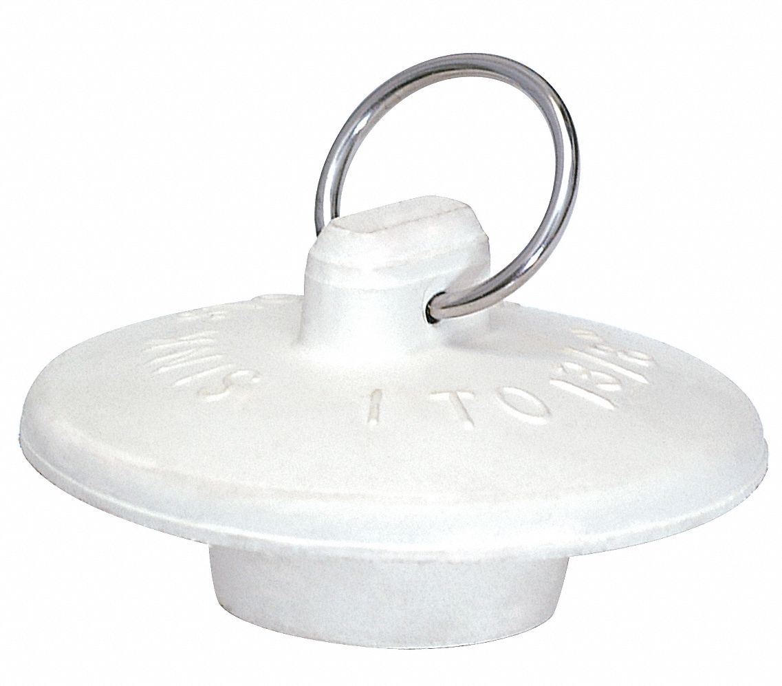 Do it 1-1/2 In. to 2 In. White Rubber Bathtub Drain Stopper