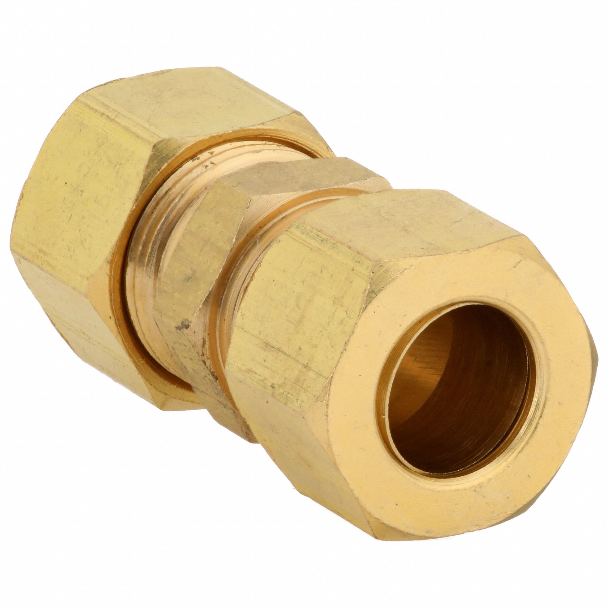 COMPRESSION UNION: BRASS, COMPRESSION X COMPRESSION, FOR ½ IN X ½ IN TUBE OD, 5 PK