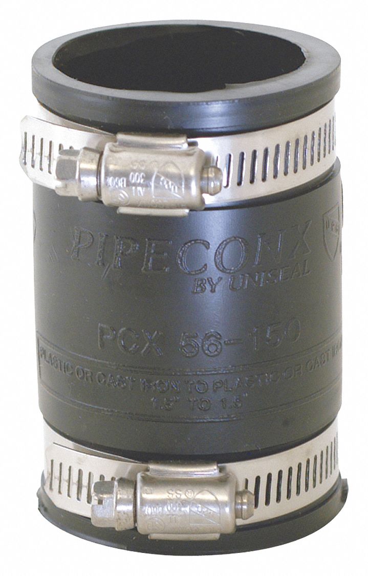 GRAINGER APPROVED Rubber Flexible Coupling, 2 in Inside Dia. 447N54