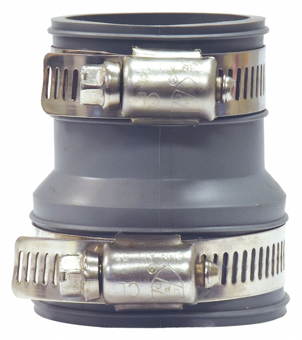 GRAINGER APPROVED Rubber Drain Trap Connector, 11/4 in Inside Dia