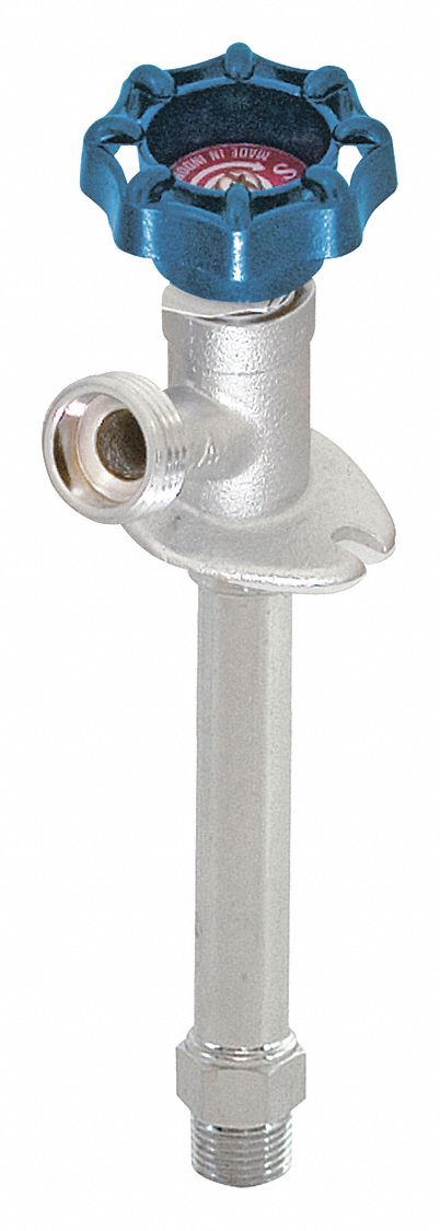 Sillcock: Handwheel, Brass, Brass, 1/2 in Inlet Connection Size, IP, Frost-Resistant