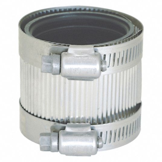 GRAINGER APPROVED 300 Stainless Steel No Hub Coupling, 11/2 in Inside